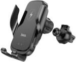 hoco. Suport Auto Hoco CA202 Cu Incarcare Wireless, Montaj Grila Ventilatie, Negru (Clc-Acc-5462)