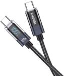 Kakusiga Cablu Date si Incarcare Kakusiga KSC-971 USB-C 100W QC3.0, Brodat, 1m, Negru (Vtk-Acc-10244)