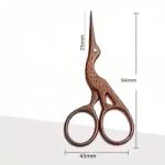 Stoklasa Hímzőolló gólya hossza 9, 4 cm - bronz