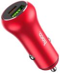 hoco. Incarcator Auto Fast Charge Hoco Z38 38W QC3.0 PD-20W, Rosu (Clc-Acc-2218)