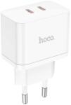 hoco. Incarcator Retea Hoco N29, Super Fast Charging PD35W, 2xUSB-C, Alb (Clc-Acc-5449)