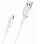 Maxcell (SJX-202) Cablu Date si Incarcare, USB-A la MicroUSB, 3.1A, 1m, Alb (Clc-Acc-1883)
