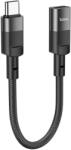 hoco. Cablu transfer date si incarcare Hoco U107 USB-C - tip Lightning (F) 10cm, Negru (Vtk-Acc-8278)