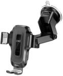 hoco. Suport Auto Hoco HW3 Cu Incarcare Wireless, Sistem de prindere cu ventuza, Negru (Clc-Acc-5454)