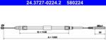 ATE Cablu, Frana De Parcare 24.3727-0224.2 Bmw 3