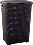 Curver Cos de rufe Curver Natural Style 60L maro inchis cu capac (2211371)