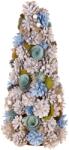 MagicHome Brad decorativ de Craciun natural, ornamentat albastru, 40 cm (8090777)