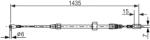 Bosch Cablu, Frana De Parcare 1987477853 Mercedes-Benz Sprinter 2-T/Sprinter 3-T