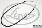 LINEX Cablu, Frana De Parcare Stanga 33.01. 08 Peugeot 206