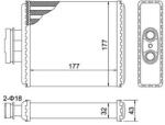 E-KRAFT Schimbător de căldură, încălzire habitaclu E-KRAFT 1924002101 (1924002101)