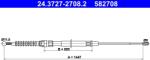 ATE Cablu, Frana De Parcare 24.3727-2708.2 Audi A3 Seat Altea/Leon/Toledo Iii (24.3727-2708.2)