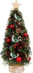 MagicHome Brad decorativ de Craciun MagicHome cu stea si suport, 40 cm (8091723)