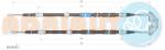 ADRIAUTO Cablu, Frana De Parcare Spate 33.0216. 1 Opel Astra H/Astra H Classic/Astra H Gtc