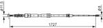 Bosch Cablu, frana de parcare BOSCH 1 987 482 872 (1 987 482 872)