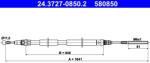 ATE Cablu, Frana De Parcare 24.3727-0850.2 Citroën C8 Peugeot 807 (24.3727-0850.2)
