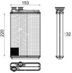 MAHLE Schimbător de căldură, încălzire habitaclu MAHLE BEHR *** PREMIUM LINE *** AH 195 000P (AH 195 000P)