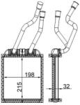 MAHLE AH180000S Schimbator caldura, incalzire habitaclu