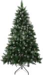 MagicHome Brad artificial de Craciun 180 cm, nins, cu conuri, tip brad (8091681)