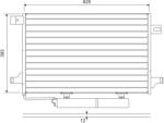 VALEO Condensator, climatizare VALEO 822689 (822689)