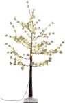 MagicHome Brad decorativ MagicHome tip borovica cu 48 LED alb cald, nins, 120 cm (8091776)