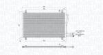 Magneti Marelli Condensator, climatizare MAGNETI MARELLI 350203913000 (350203913000) - automobilus