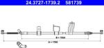 ATE Cablu, Frana De Parcare 24.3727-1739.2 Nissan Qashqai I/Qashqai Ii (24.3727-1739.2)