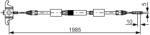 Bosch Cablu, Frana De Parcare 1987482128 Volvo Xc90 I (1987482128)