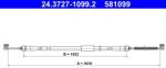 ATE Cablu, frana de parcare ATE 24.3727-1099.2 (24.3727-1099.2)