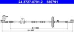 ATE Cablu, Frana De Parcare 24.3727-0791.2 Opel Insignia A/Insignia A Country