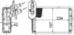 MAHLE Schimbător de căldură, încălzire habitaclu MAHLE BEHR AH 164 000S (AH 164 000S)