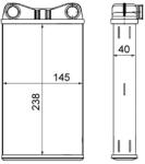 MAHLE Schimbator Caldura, Incalzire Habitaclu Ah7000S Audi A4 B6/A4 B7 Seat Exeo (AH7000S)