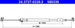 ATE Cablu, Frana De Parcare 24.3727-0339.2 Citroën Berlingo / Berlingo First (24.3727-0339.2)