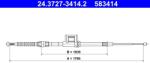 ATE Cablu, Frana De Parcare 24.3727-3414.2 Skoda Octavia Iii