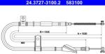 ATE Cablu, frana de parcare ATE 24.3727-3100.2 (24.3727-3100.2)