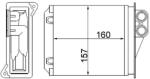 MAHLE Schimbător de căldură, încălzire habitaclu MAHLE BEHR AH 168 000S (AH 168 000S)