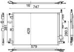 MAHLE Condensator, climatizare MAHLE BEHR AC 635 000S (AC 635 000S)