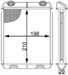 MAHLE Schimbător de căldură, încălzire habitaclu MAHLE BEHR AH 21 000S (AH 21 000S)