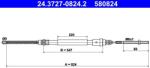 ATE Cablu, frana de parcare ATE 24.3727-0824.2 (24.3727-0824.2)