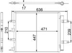 MAHLE Condensator, Climatizare Ac481000S Jaguar S-Type Ii/Xf I/Xf Sportbrake/Xk Ii