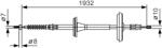 Bosch Cablu, Frana De Parcare 1987482021 Saab 9-3/9-3X
