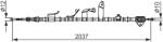 Bosch Cablu, Frana De Parcare 1987482860 Toyota Prius