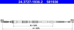 ATE Cablu, frana de parcare ATE 24.3727-1936.2 (24.3727-1936.2)