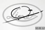 LINEX Cablu, Frana De Parcare Stanga 32.02. 12 Chevrolet Cruze Opel Astra J