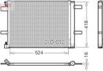 DENSO Condensator, climatizare DENSO DCN07062 (DCN07062)