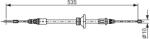 Bosch Cablu, Frana De Parcare 1987482677 Opel Vivaro B Vauxhall Vivaro B