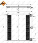 NRF Condensator, Climatizare 350203 Porsche 911/Boxster/Cayman