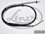 LINEX Cablu, Frana De Parcare Stanga 22.01. 04 Lancia Delta Iii (22.01.04)