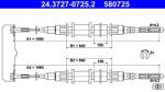 ATE Cablu, frana de parcare ATE 24.3727-0725.2 (24.3727-0725.2)