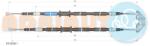 ADRIAUTO Cablu, Frana De Parcare Spate 33.0238. 1 Opel Zafira / Zafira Family B/Zafira B (33.0238.1)