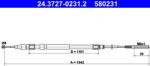 ATE Cablu, Frana De Parcare 24.3727-0231.2 Bmw X5